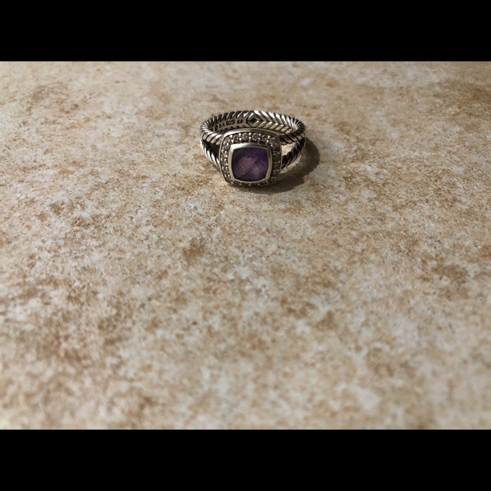 David Yurman petite Albion ring amethyst ring